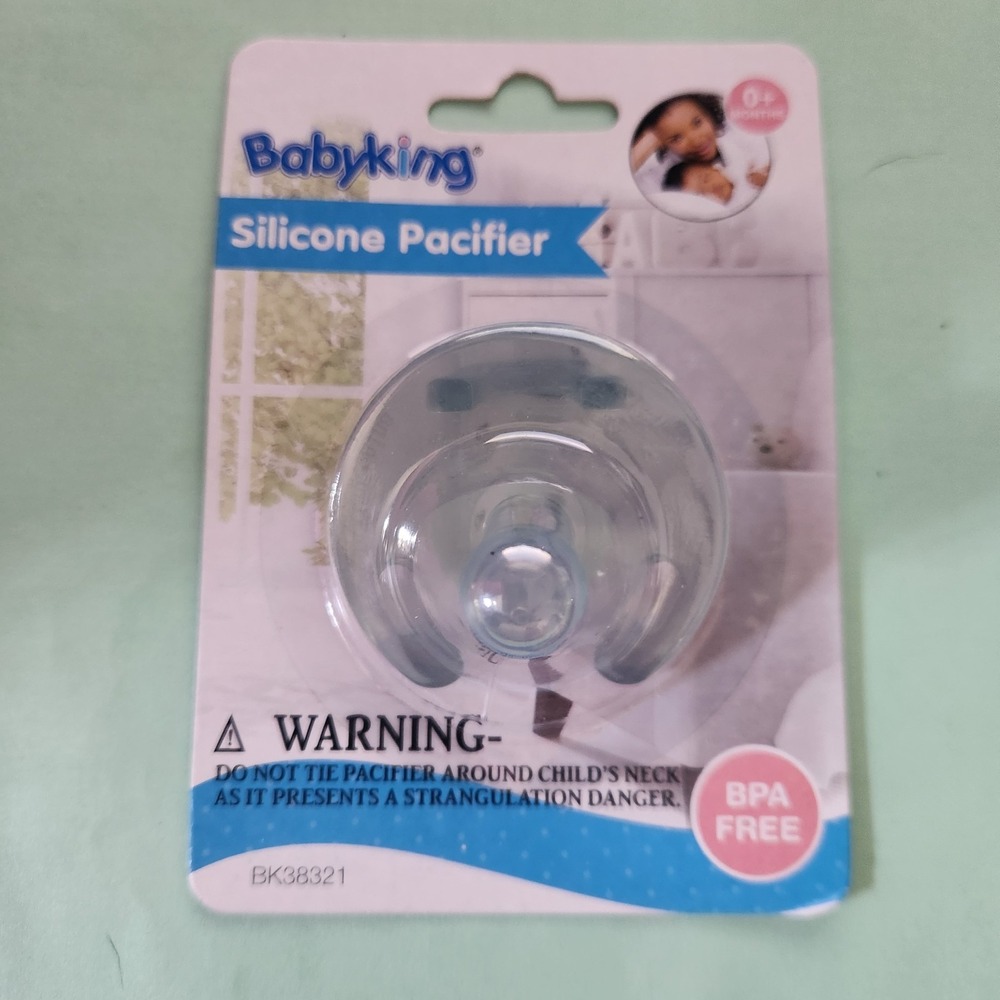 NEW BABY KING SOFT SILICONE PACIFIER 0+ MONTHS BLUISH GREEN